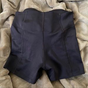 Nike Dri-Fit Spandex Shorts Navy Blue Contour